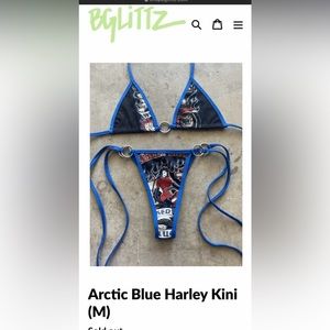 BGlittz Vintage Harley Davidson T-shirt Bikini